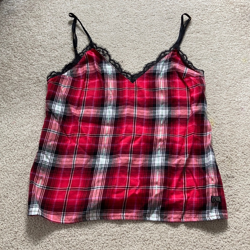 Victoria’s Secret Plaid Pajama Cami